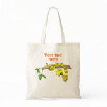 Cute Cartoon Yellow Snake in a Tree Reptile bags