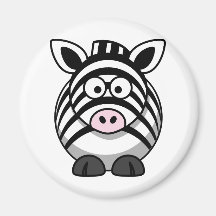 Cute Cartoon Zebra Magnets
