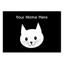 Cute Cat Face. Business Card