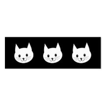 Cute Cat Face. Business Card Templates