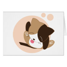 Cute Cat Greeting Card
