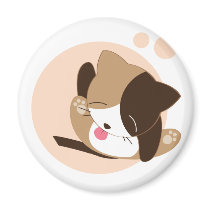 Cute Cat Refrigerator Magnet