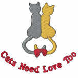 Cute Cats Need Love Too Embroidered Top