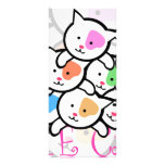 CUTE CATS PERSONALISED RACK CARD