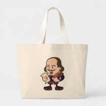 Cute character of William Shakespeare Bag