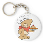 Cute Chef Baker Bear Keychains