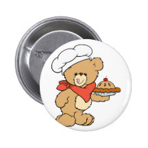 Cute Chef Baker Bear Pins