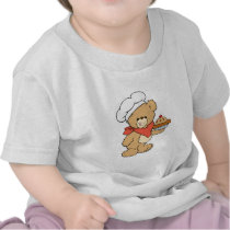 Cute Chef Baker Bear Tee Shirts