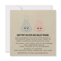 Cute Chemistry Wedding Invite