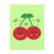 Cute Cherries Postcard