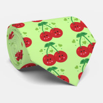 Cute Cherries Custom Tie