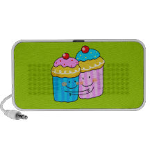 cute cherry cupcakes best friends PC speakers