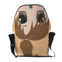 Cute Chibi Brown Eye Girl Commuter Bag
