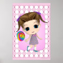 Cute Chibi Girl Poster posters
