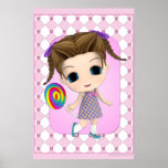 Cute Chibi Girl Poster posters