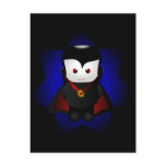 Cute Chibi Vampire - Dark Backgrounds postcards