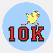 Cute chick 10K Sticker