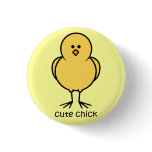 Cute Chick Button