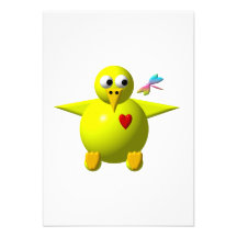 Cute chick personalized invite
