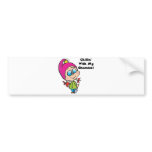 Cute Chillin With My Gnomes Design bumper stickers