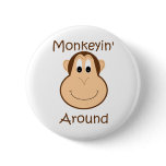 Cute chimp pin