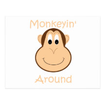 Cute chimp postcard
