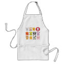 Cute Chinese Zodiac Cartoon Animals Apron
