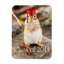 Cute Chipmunk Graduating Class of 2013 Magnet