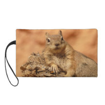 Cute Chipmunk Wristlet Clutch