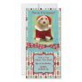 Cute Christmas Beaded Whimsy Customized Photo Card
