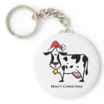 Cute Christmas Cow keychains