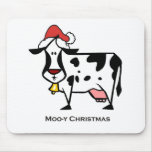 Cute Christmas Cow mousepads