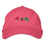 Cute Christmas Cupcakes embroidered hats