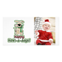 Cute Christmas Dog Picture Card