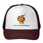 Cute Christmas Lion Trucker Hat