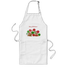 Cute Christmas Lollipops Gingerbreads Apron