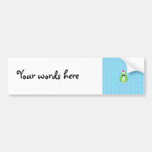 Cute christmas owl bumper sticker