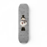 cute christmas snowman skateboards