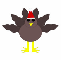 Cute Christmas Turkey Shaped Acrylic Sculpture Acrylic Cut Out