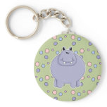 cute chubby hippo keychains