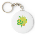 Cute, "Clover and Green Beer" keychains