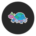 cute colourful baby turtle stickers