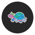 cute colourful baby turtle stickers