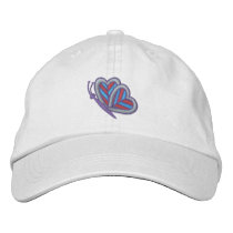 Cute Colourful Butterfly Embroidered Hat