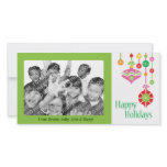 Cute Colourful Christmas Ornaments photo cards