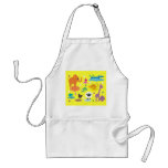 Cute Colourful & Educational Animals Apron For Kid