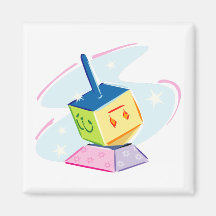 Cute Colourful Hanukkah Dreidel Tees and Gifts Refrigerator Magnets