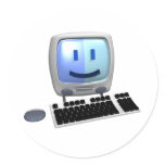 Cute computer smiley face.