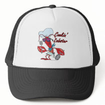 cute cookin cooking lobster cartoon trucker hats