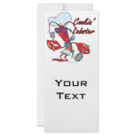 cute cookin cooking lobster cartoon rack cards